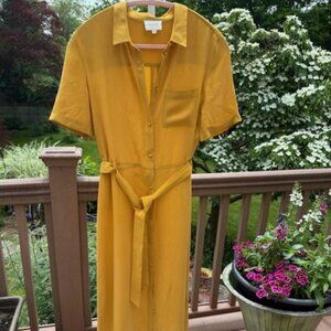 Sezane - Lexia  Short Sleeved Shirt Dress - with slip  Pre-Owned